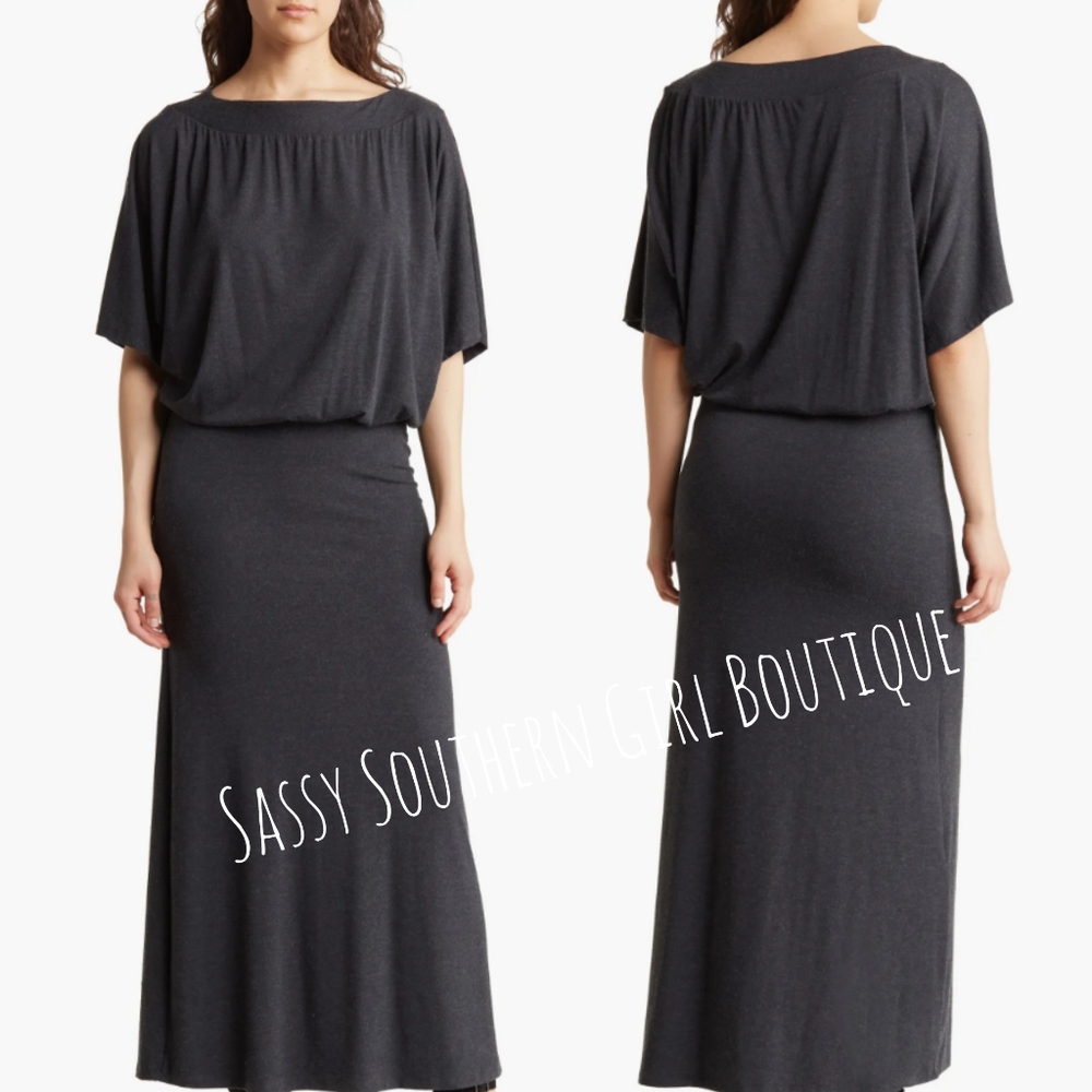 🆕⭐Go COUTURE grey black maxi dress